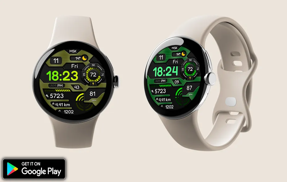 Digital Vyzomyk Watch face screenshot 3
