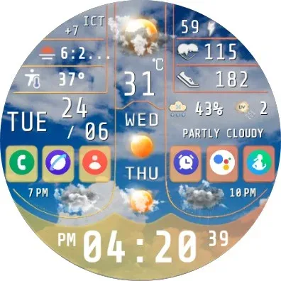 N-SPORT754 Weather Dial Watch screenshot 10