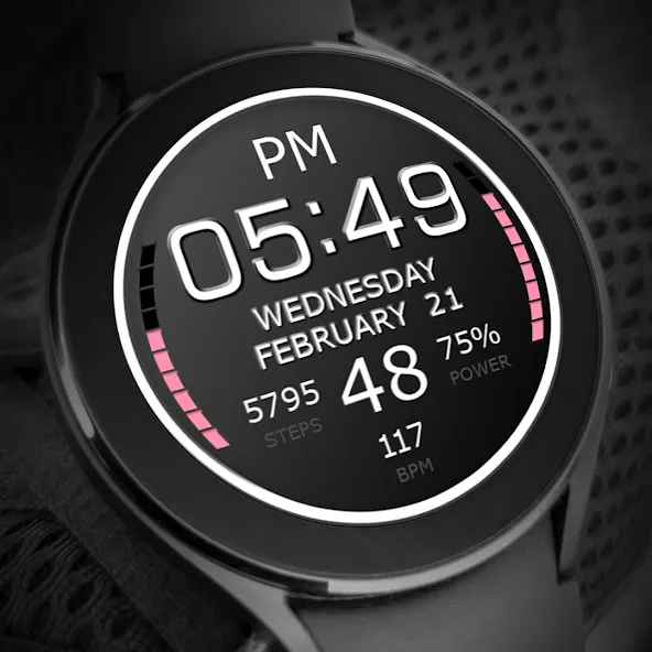 Key WF05 Digital Watch Face screenshot 7