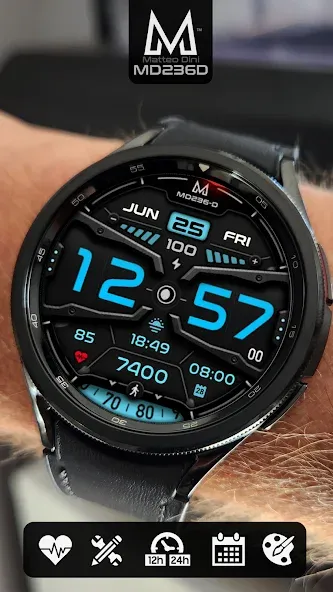 MD236D Digital watch face screenshot 3