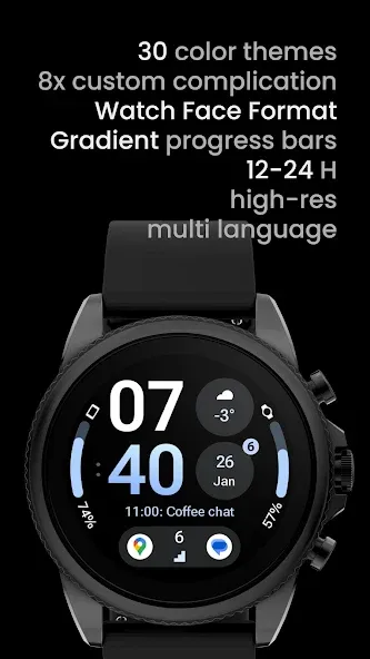 InfoBlock Watch Face screenshot 2