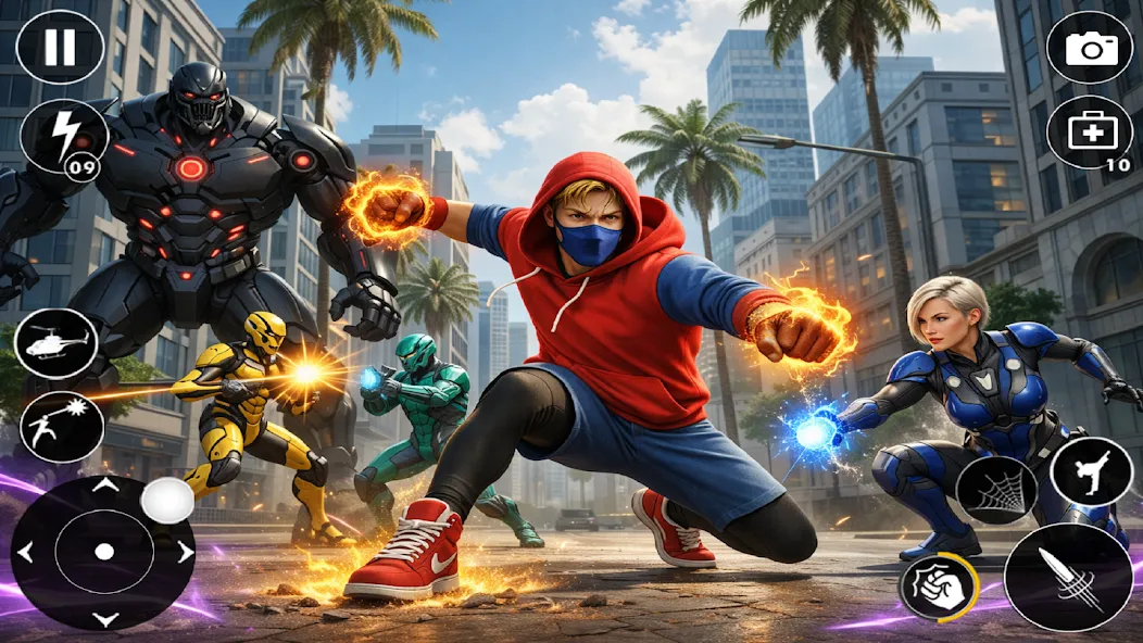 Spider Fighting-Rope Hero Game screenshot 9