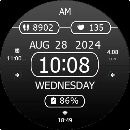 Key WF28 Digital Watch Face screenshot 26