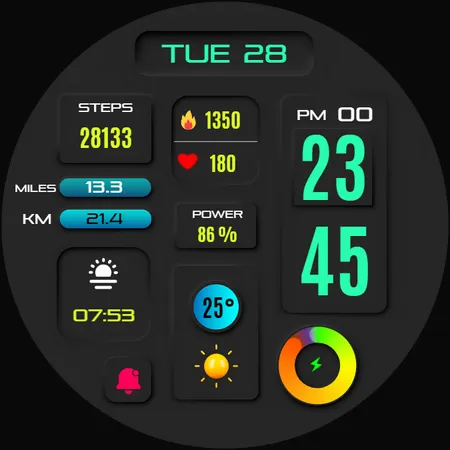 Vega Digital Watch Face screenshot 36