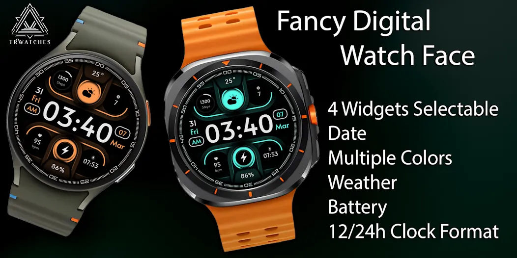 Fancy Digital Watch Face screenshot 1