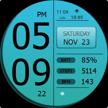 Key WF49 Digital Watch Face screenshot 30