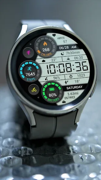 Retro Functional LCD ZKinWatch screenshot 5