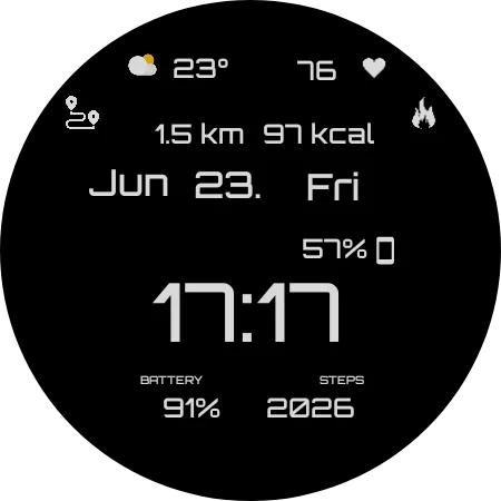 GRBL BLK Watch Face screenshot 5