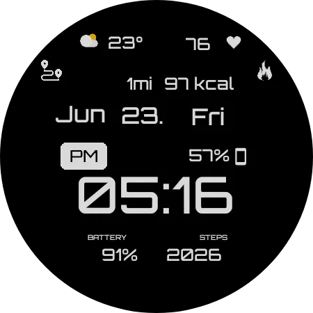 GRBL BLK Watch Face screenshot 4