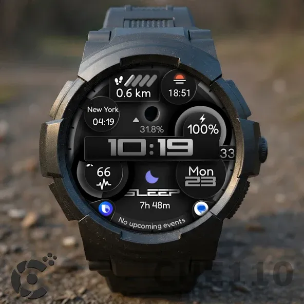 Digital Watch Face CUE110 screenshot 2