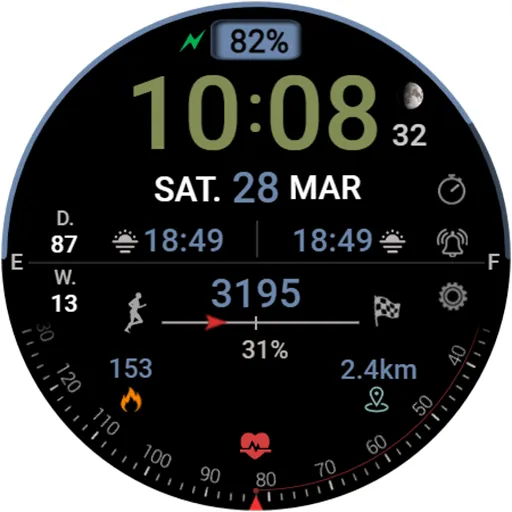 DIGI SERAS Watch face screenshot 13