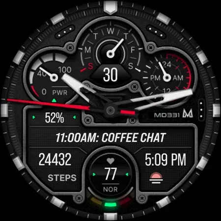 MD331 Analog watch face screenshot 12
