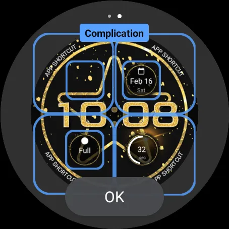 Christmas Gold Watch Face screenshot 8