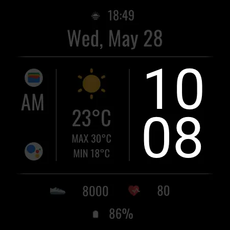 DADAM105: Weather Watch Face screenshot 24