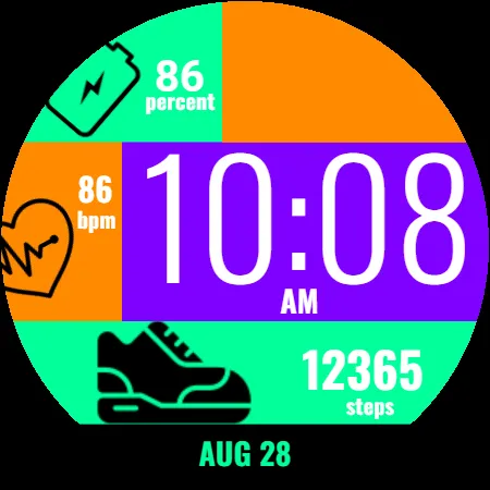 Bubble Gum Watch Face screenshot 8