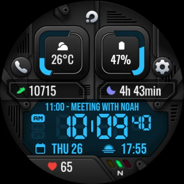 PRADO X105 Digital Watch Face screenshot 12