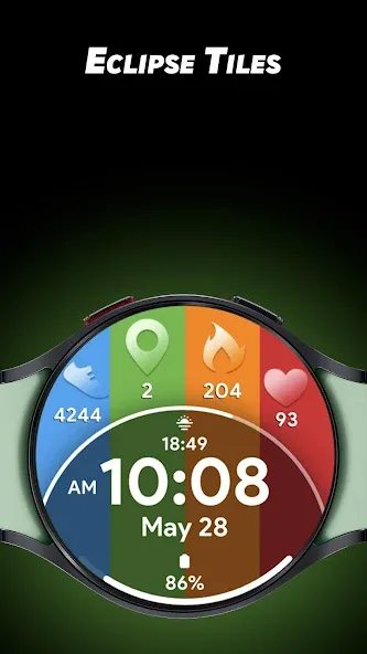 Eclipse Tiles - Watch face screenshot 1