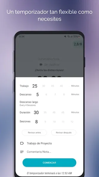 Engross: Pomodoro y Tareas screenshot 1