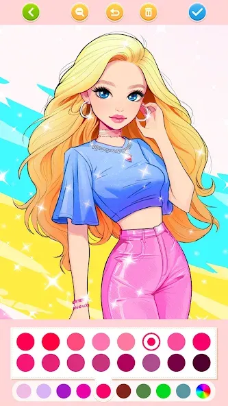 Jogos de pintar:boneca meninas screenshot 4