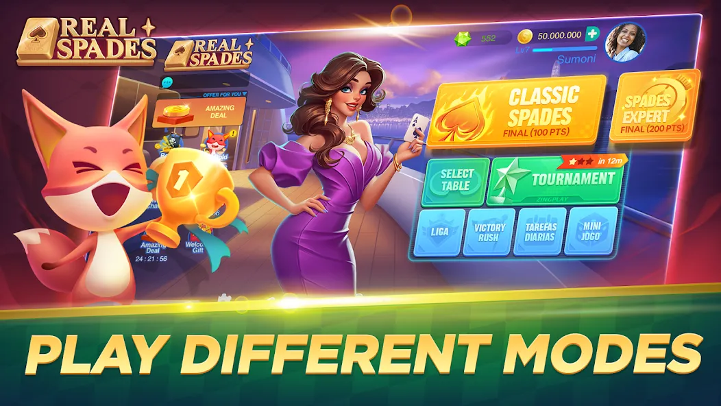 Real Spades Zingplay screenshot 3
