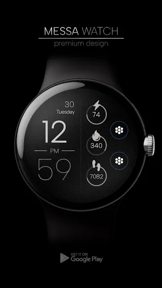 Minimal Digital Watch Sport screenshot 1