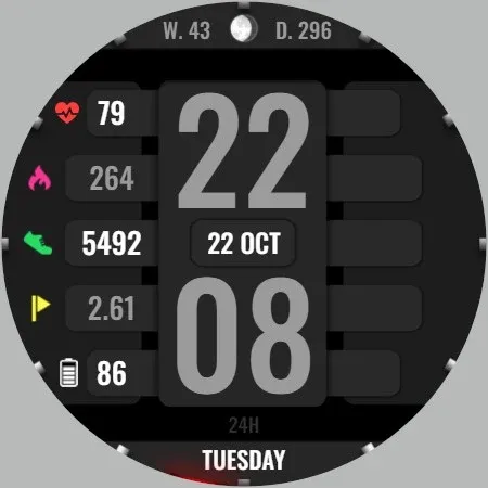 WR 017 Digital Watch Face screenshot 26