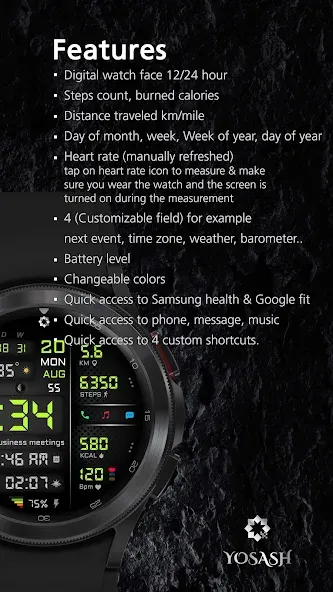 A445 Digital Health Face screenshot 5