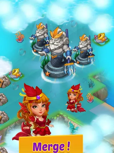 Merge Mermaids-magic puzzles screenshot 9