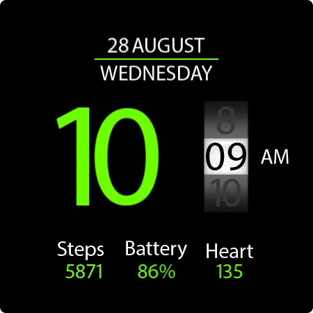 Key020 Digital Watch Face screenshot 27