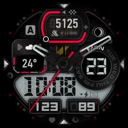 SH019 Watch Face, WearOS watch screenshot 9