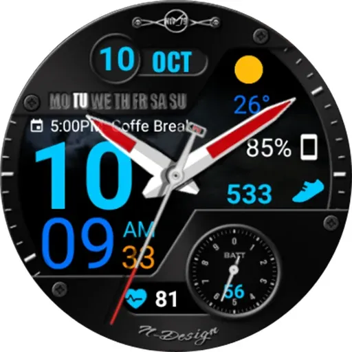 WearOS Hybird WatchFace NTV567 screenshot 27