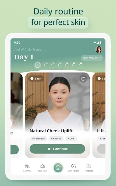 Luvly:面部瑜伽和脸部运动 screenshot 13