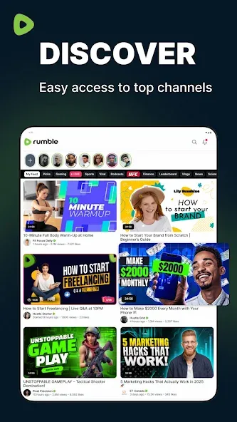 Rumble: Stream & Watch Videos screenshot 12