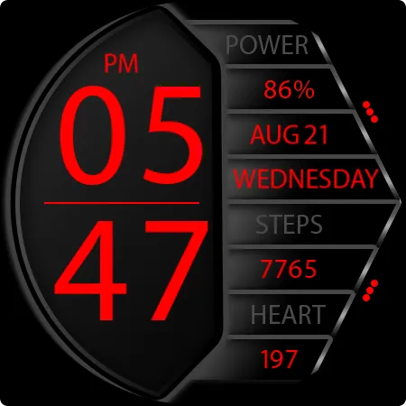 Key044 Digital Watch Face screenshot 27