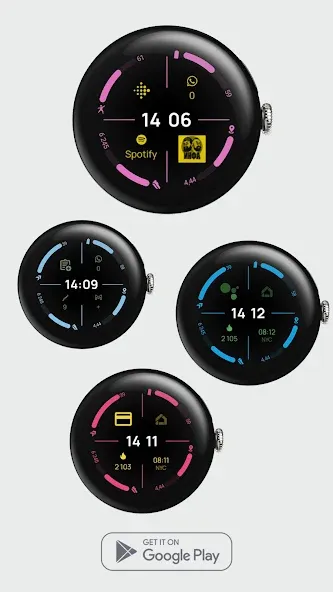 Digital Watchface D12 screenshot 3