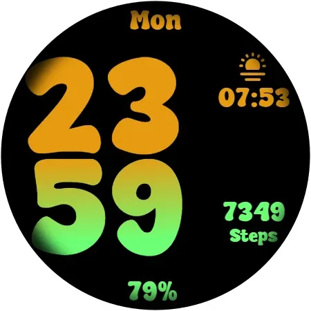 BIG Happy Watch Face screenshot 9