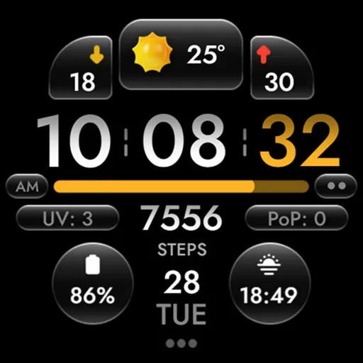 OMG 452 - Digital Watch Face screenshot 24