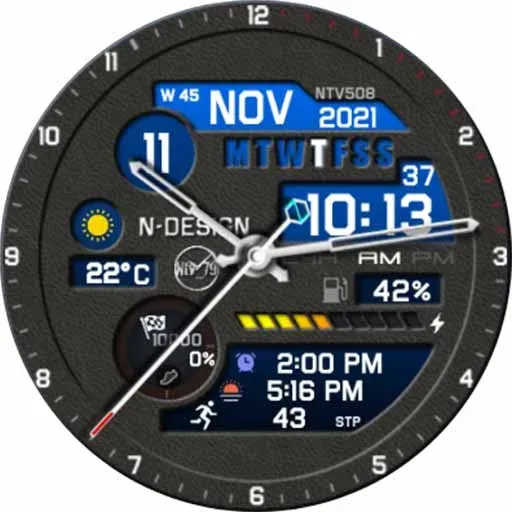 NTV508 - Hybrid W watch face screenshot 27