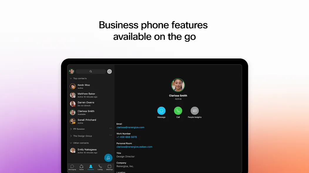 Webex Canary screenshot 14