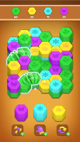 Hexa Up! - Sort and Merge screenshot 2