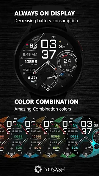H390 Analog Digital Watch Face screenshot 8