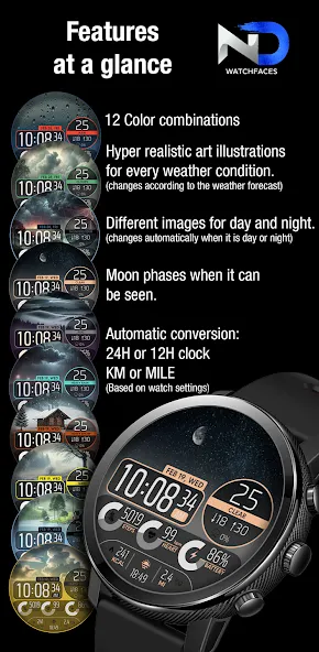 Weather Watchface — NDW067 screenshot 4