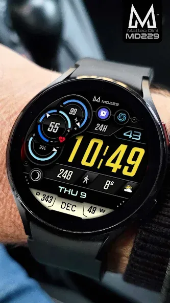 MD229 Digital watch face screenshot 2