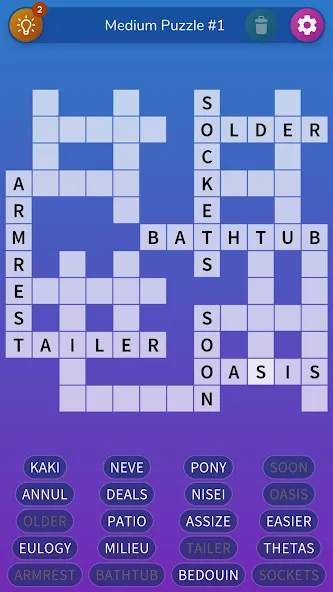 Fill-in Crosswords Unlimited screenshot 2