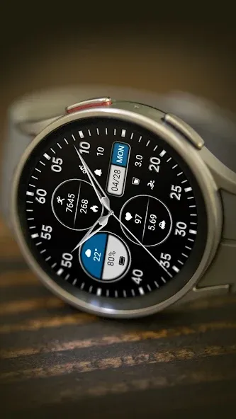 Business Grey Blue ZKin Watch screenshot 19