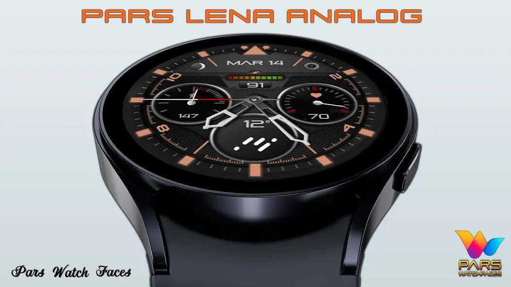 Pars Lena Analog Watch Face screenshot 4