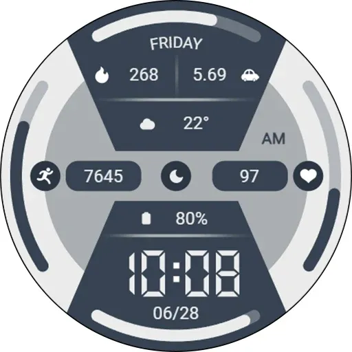 Blue Colors For Wear OS screenshot 33