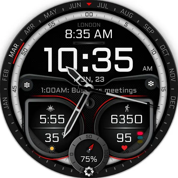 H380 Hybrid Watch Face screenshot 27