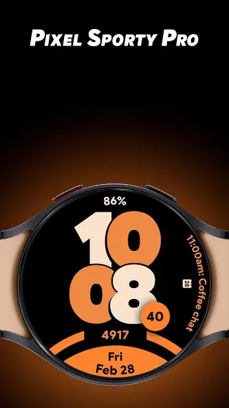 Pixel Sporty Pro - Watch face screenshot 1