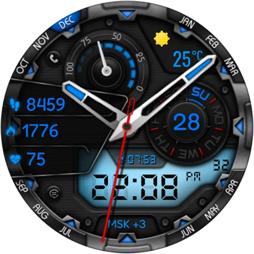 Finter Hybrid Watch Face screenshot 23